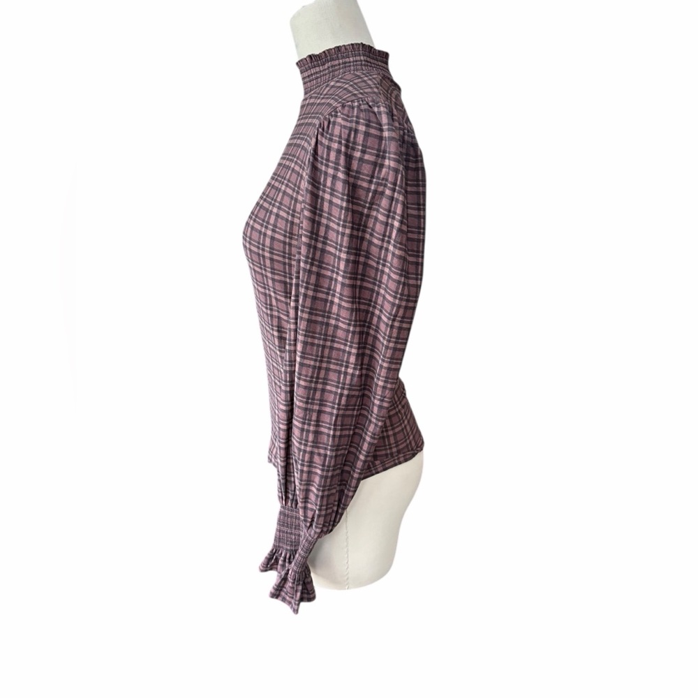 Nation Prim and Proper Plaid High-Neck Women's Top size xs‎ - Picture 5 of 7